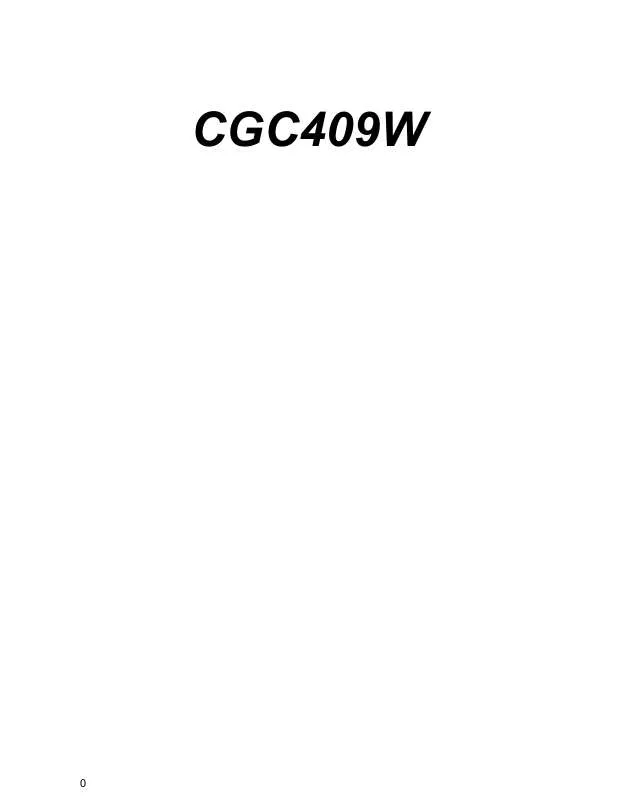 Mode d'emploi AEG-ELECTROLUX CGC409W