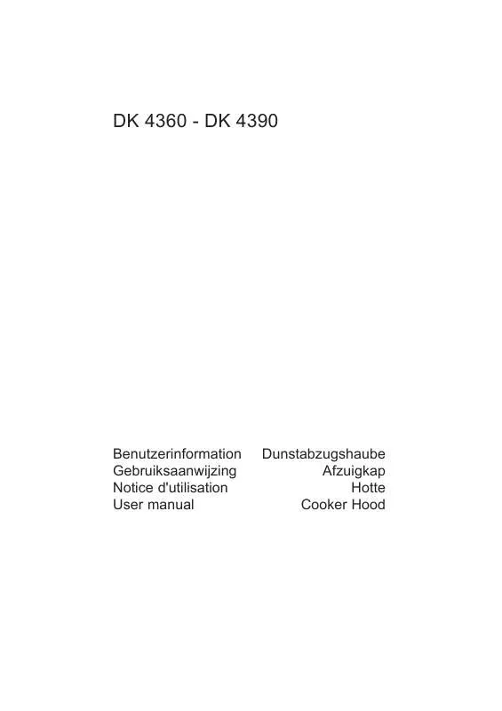 Mode d'emploi AEG-ELECTROLUX DK 4390