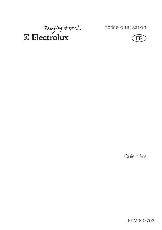 Mode d'emploi AEG-ELECTROLUX EKM607703W