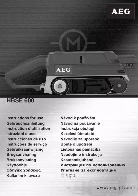 Mode d'emploi AEG-ELECTROLUX HBSE 600
