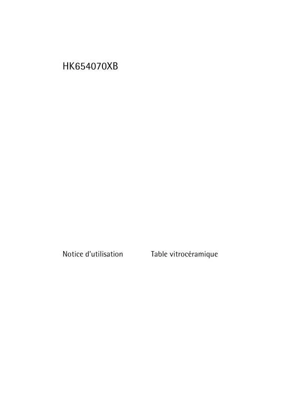 Mode d'emploi AEG-ELECTROLUX HK654070XB
