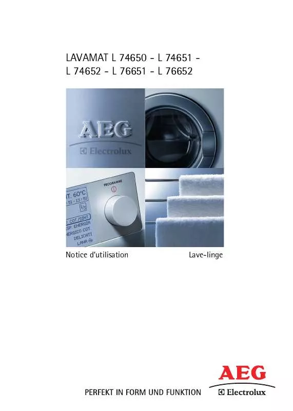 Mode d'emploi AEG-ELECTROLUX L74650