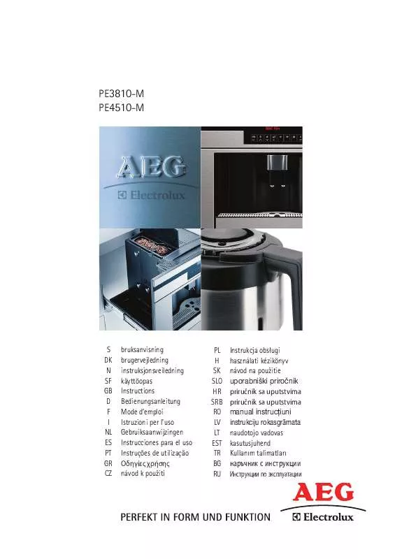 Mode d'emploi AEG-ELECTROLUX PE4510-M