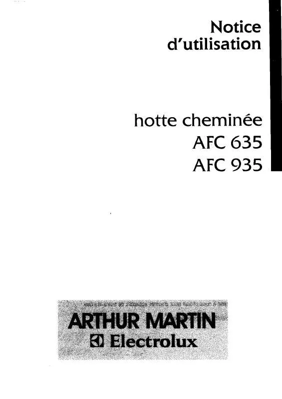 Mode d'emploi ARTHUR MARTIN AFC935W