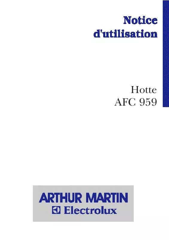 Mode d'emploi ARTHUR MARTIN AFC959X