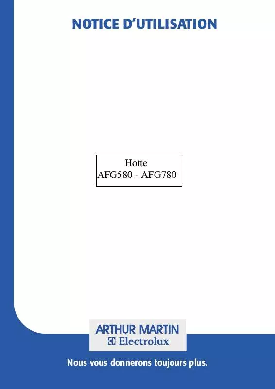 Mode d'emploi ARTHUR MARTIN AFG580X