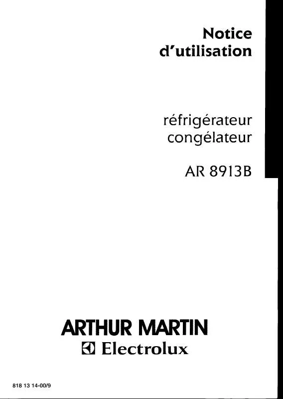 Mode d'emploi ARTHUR MARTIN AR8993B