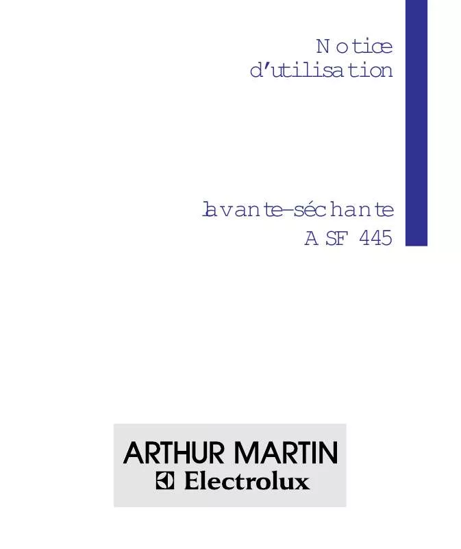 Mode d'emploi ARTHUR MARTIN ASF445