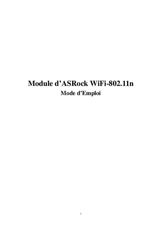 Mode d'emploi ASROCK P45XE-WIFIN