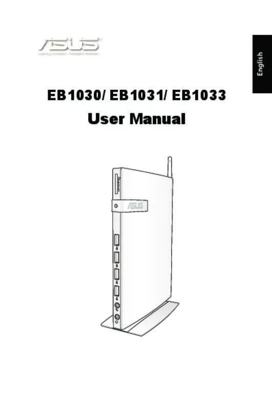 Mode d'emploi ASUS EEEBOX PC EB1033-B014E