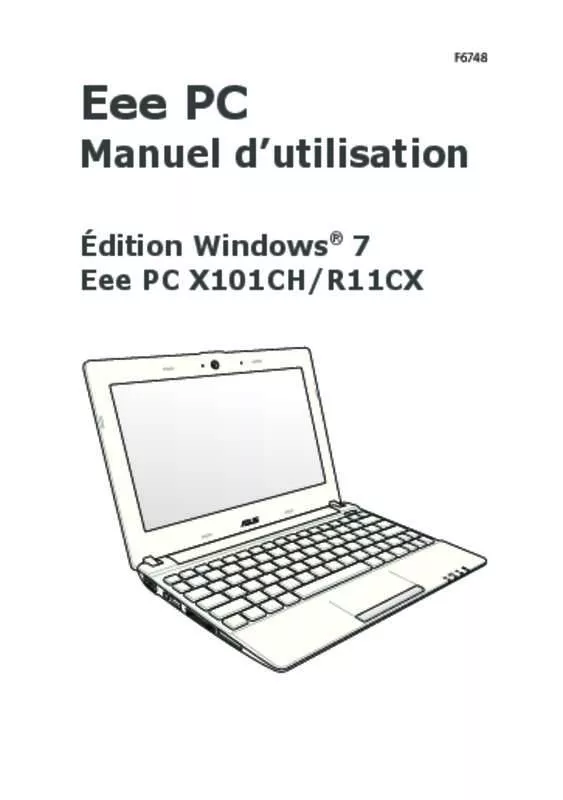 Mode d'emploi ASUS X101CH-WHI024S