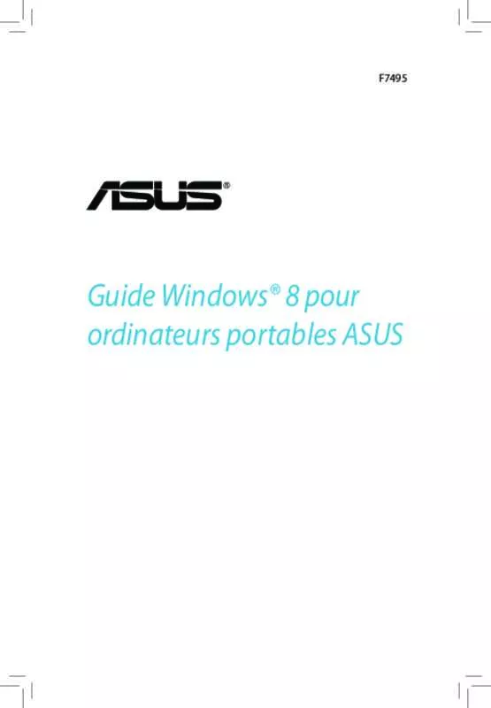 Mode d'emploi ASUS X73BE-TY024H