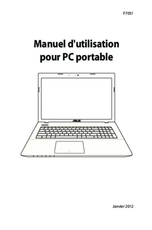 Mode d'emploi ASUS X75A-TY234H