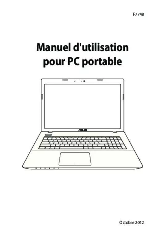 Mode d'emploi ASUS X75VC-TY104H