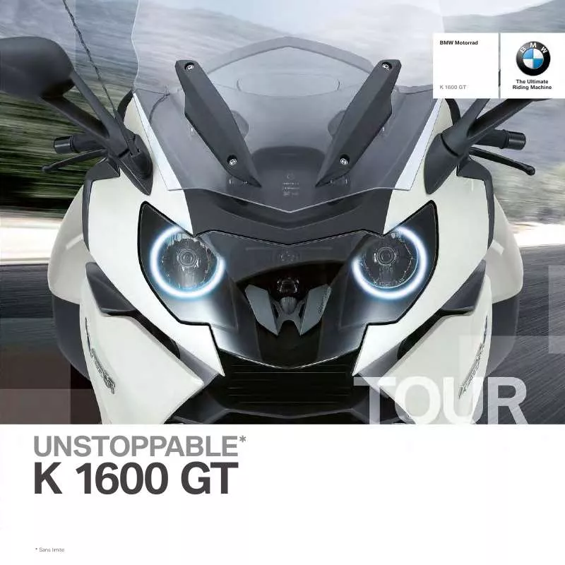 Mode d'emploi BMW K 1600 GT