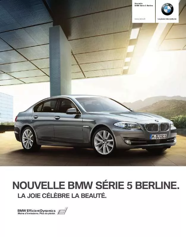 Mode d'emploi BMW SÉRIE 5 BERLINE