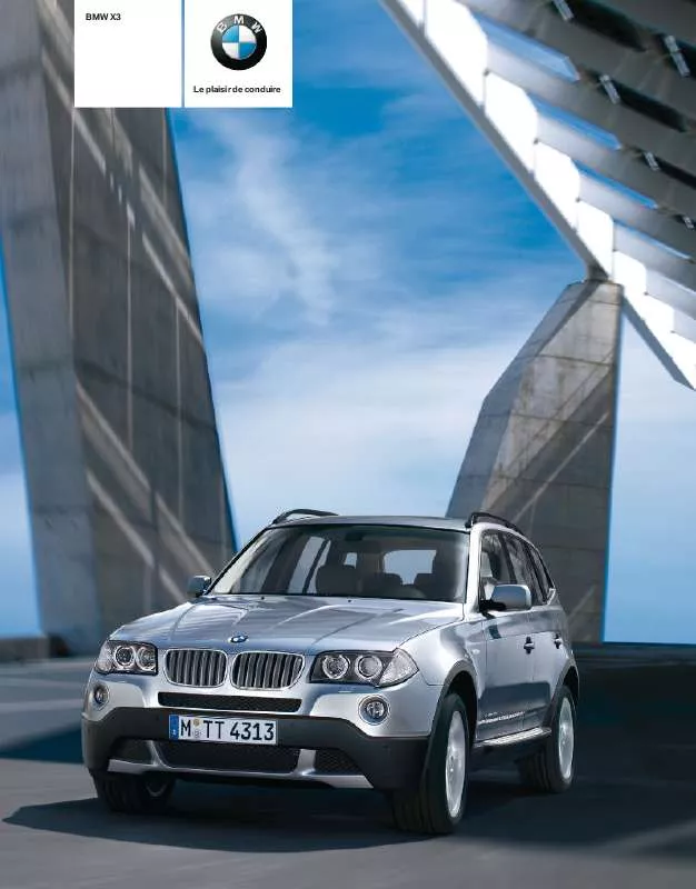 Mode d'emploi BMW X3
