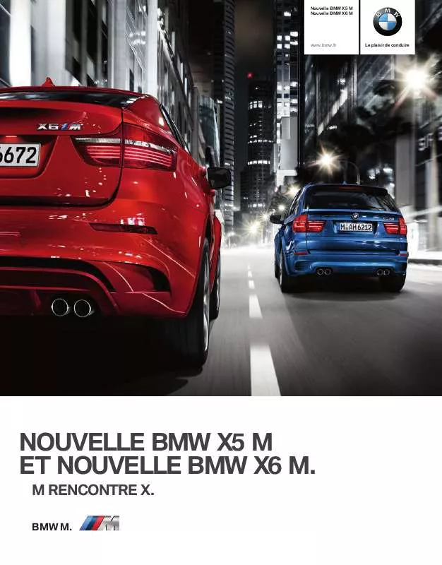 Mode d'emploi BMW X5 M ET X6 M