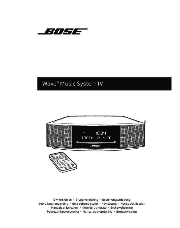 Mode d'emploi BOSE WAVE MUSIC SYSTEM IV