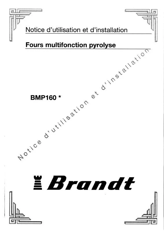 Mode d'emploi BRANDT BMP160X