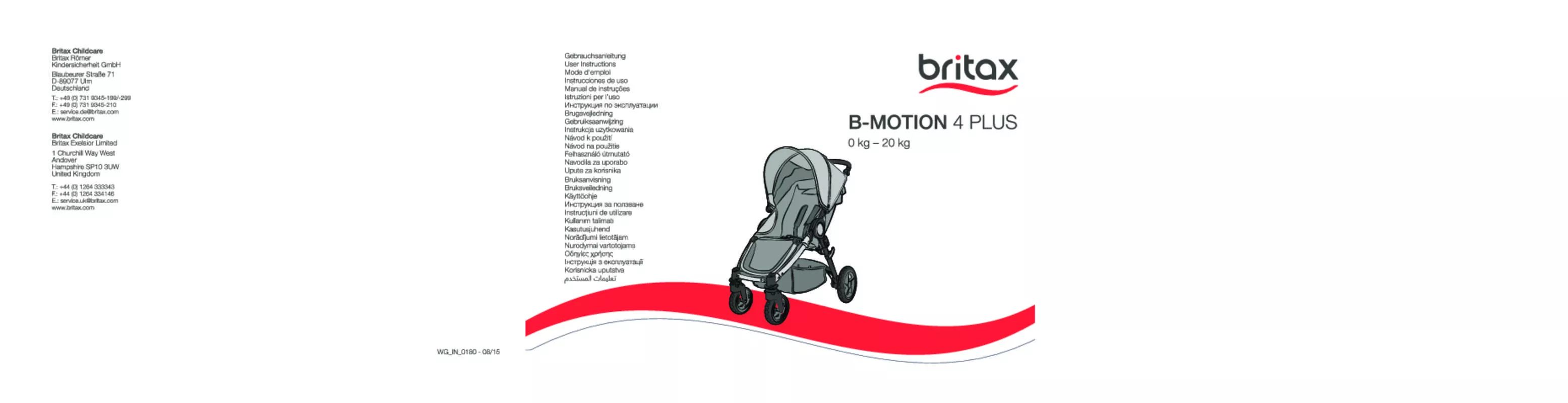 Mode d'emploi BRITAX B-MOTION 4