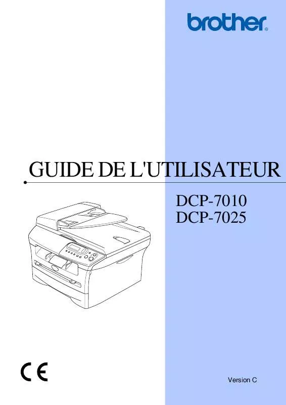 Mode d'emploi BROTHER DCP-7025