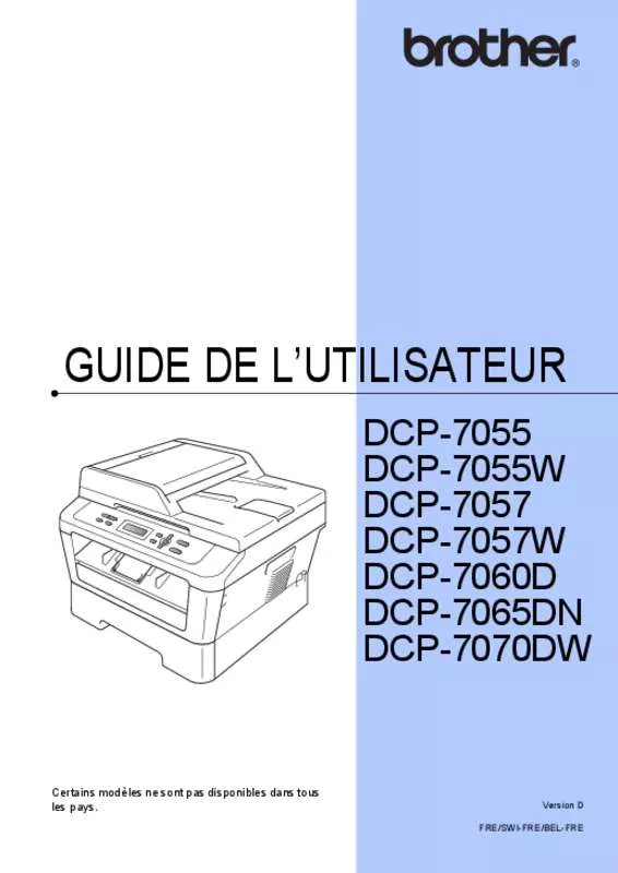 Mode d'emploi BROTHER DCP-7070DW