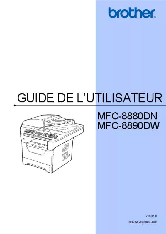 Mode d'emploi BROTHER MFC-8880DN