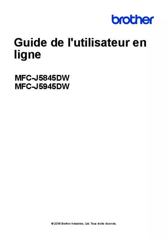 Mode d'emploi BROTHER MFC-J5945DW
