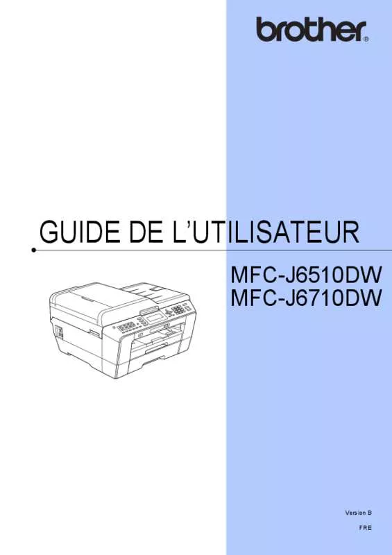 Mode d'emploi BROTHER MFC J6910DW