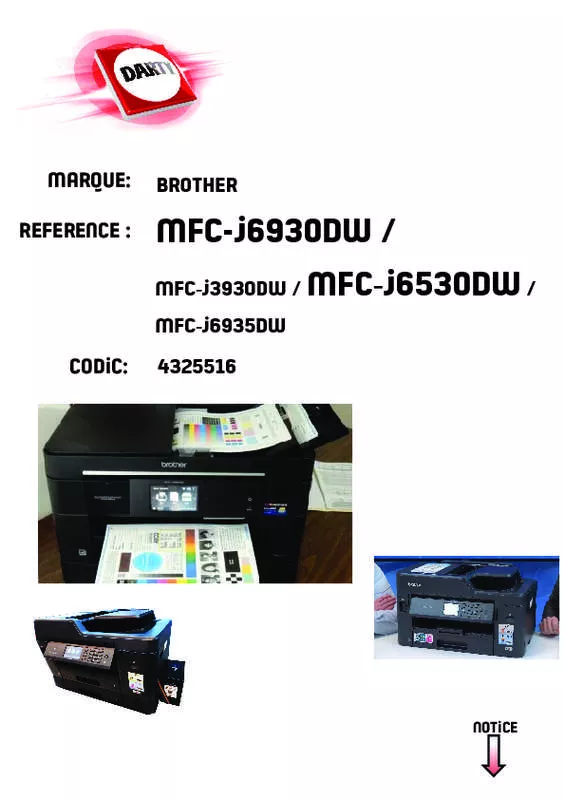 Mode d'emploi BROTHER MFC-J6930DW