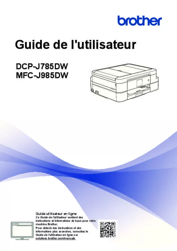 Mode d'emploi BROTHER MFC-J985DW