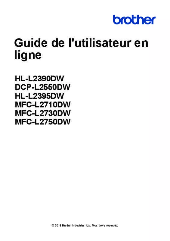 Mode d'emploi BROTHER MFC-L2710DW