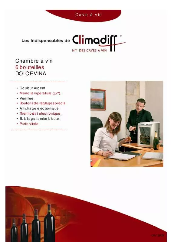 Mode d'emploi CLIMADIFF DOLCE VINA