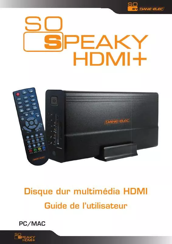 Mode d'emploi DANE-ELEC SO SPEAKY HDMI PLUS