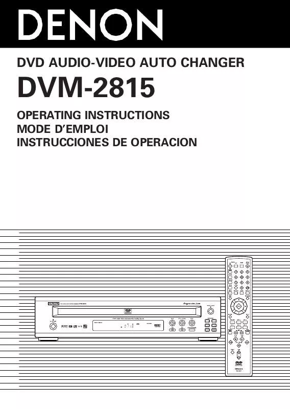 Mode d'emploi DENON DVM-2815
