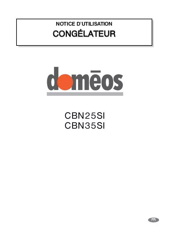Mode d'emploi DOMEOS CBN35SI