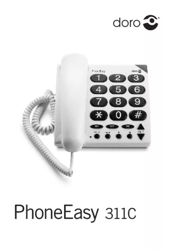 Mode d'emploi DORO PHONE EASY 311C