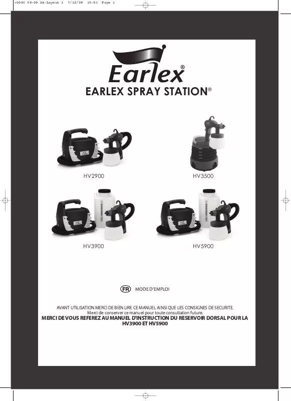 Mode d'emploi EARLEX HV3500