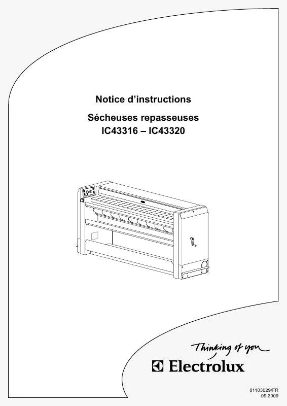 Mode d'emploi ELECTROLUX LAUNDRY SYSTEMS IC43320