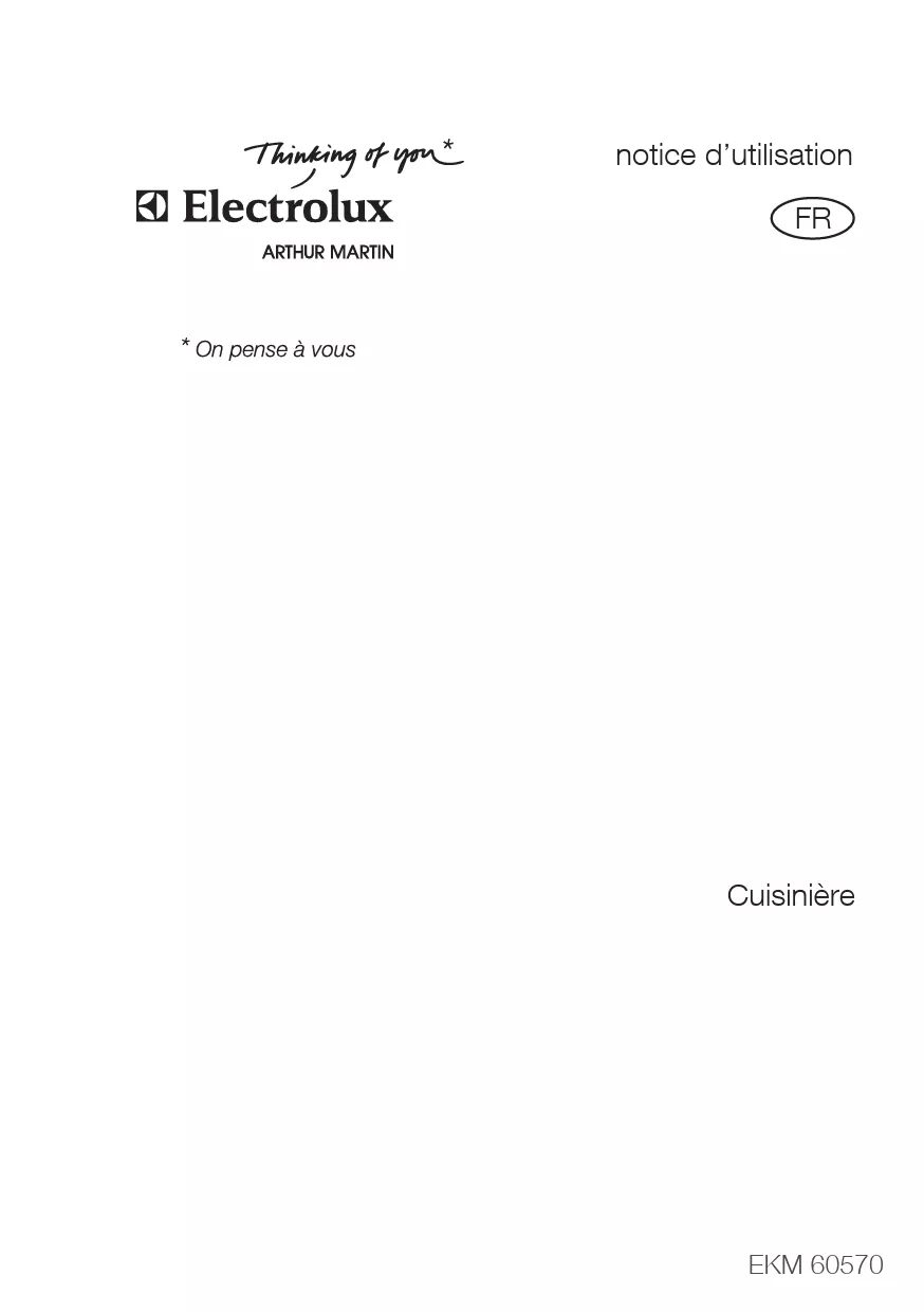 Mode d'emploi ELECTROLUX EKM60570X