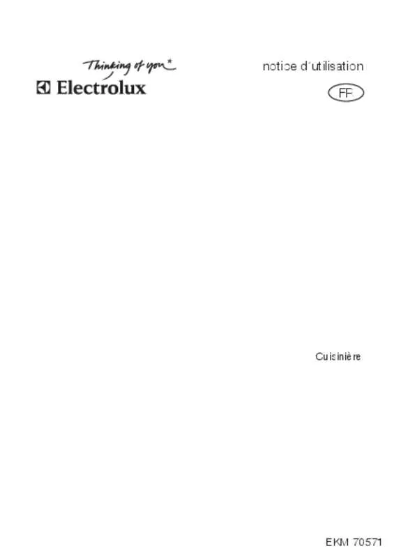 Mode d'emploi ELECTROLUX EKM70571X