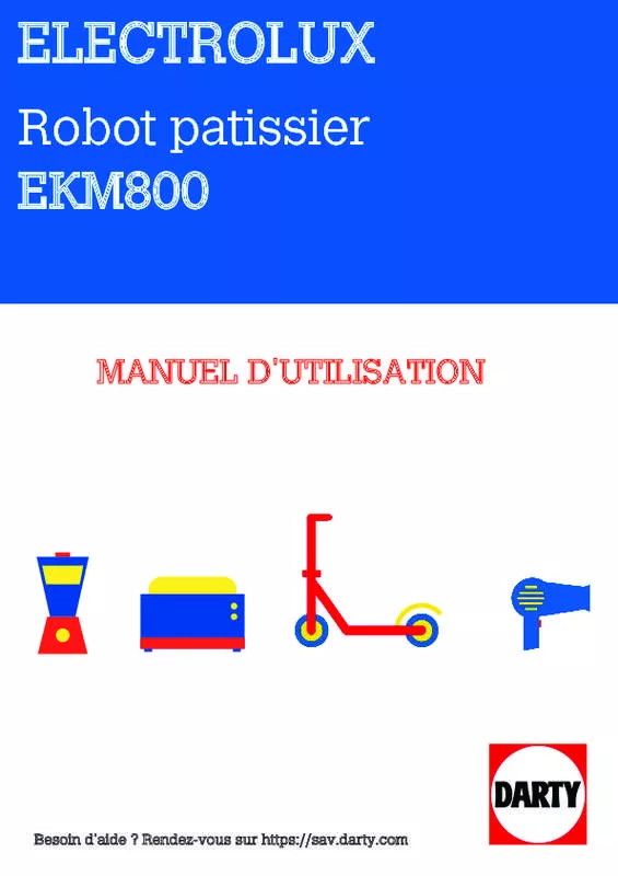 Mode d'emploi ELECTROLUX EKM800