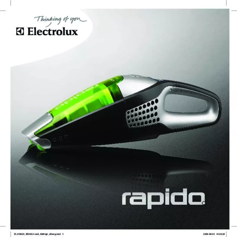 Mode d'emploi ELECTROLUX RAPIDO ZB4106