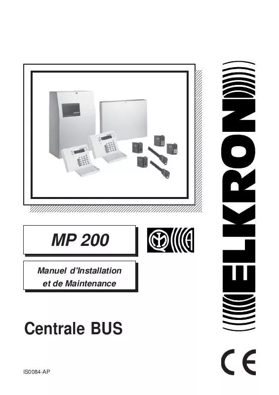 Mode d'emploi ELKRON MP 200