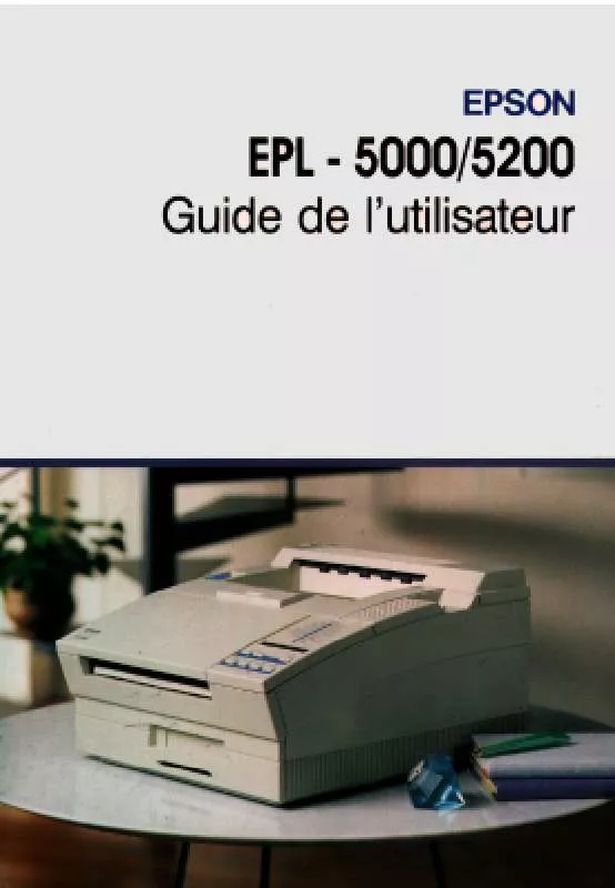 Mode d'emploi EPSON EPL-5000