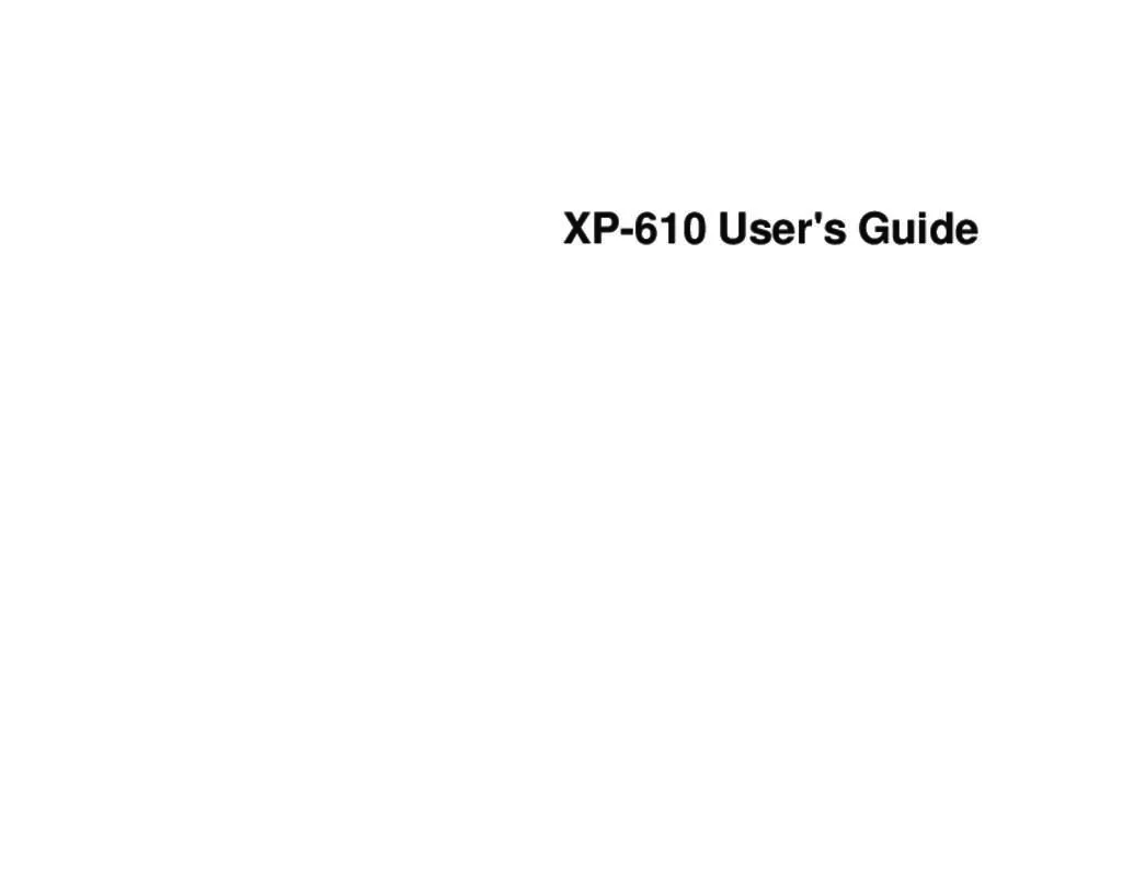 Mode d'emploi EPSON XP-6105