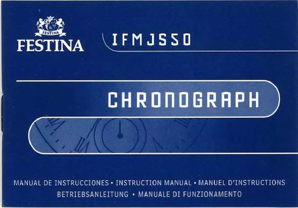 Mode d'emploi FESTINA IFMJS5O CHROMOGRAPH