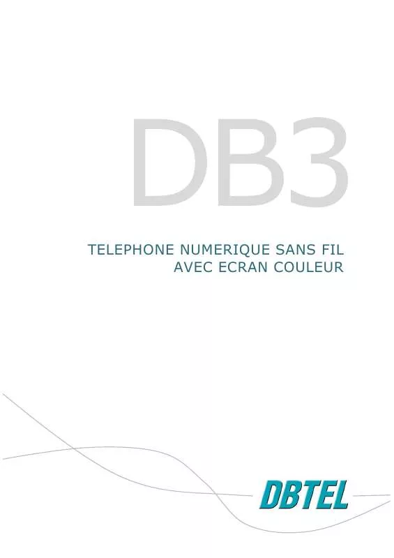Mode d'emploi FRANCE TELECOM DBTEL DB 3