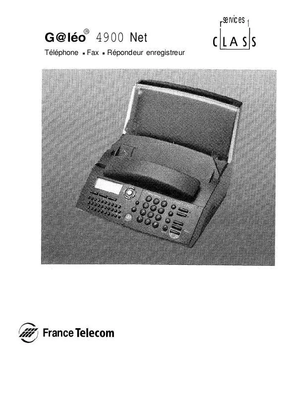 Mode d'emploi FRANCE TELECOM GALEO 4930 NET
